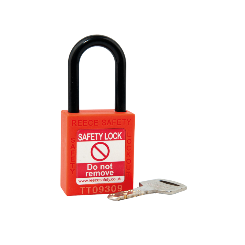 Orange REECE Non-Conductive Safety Padlock KTD