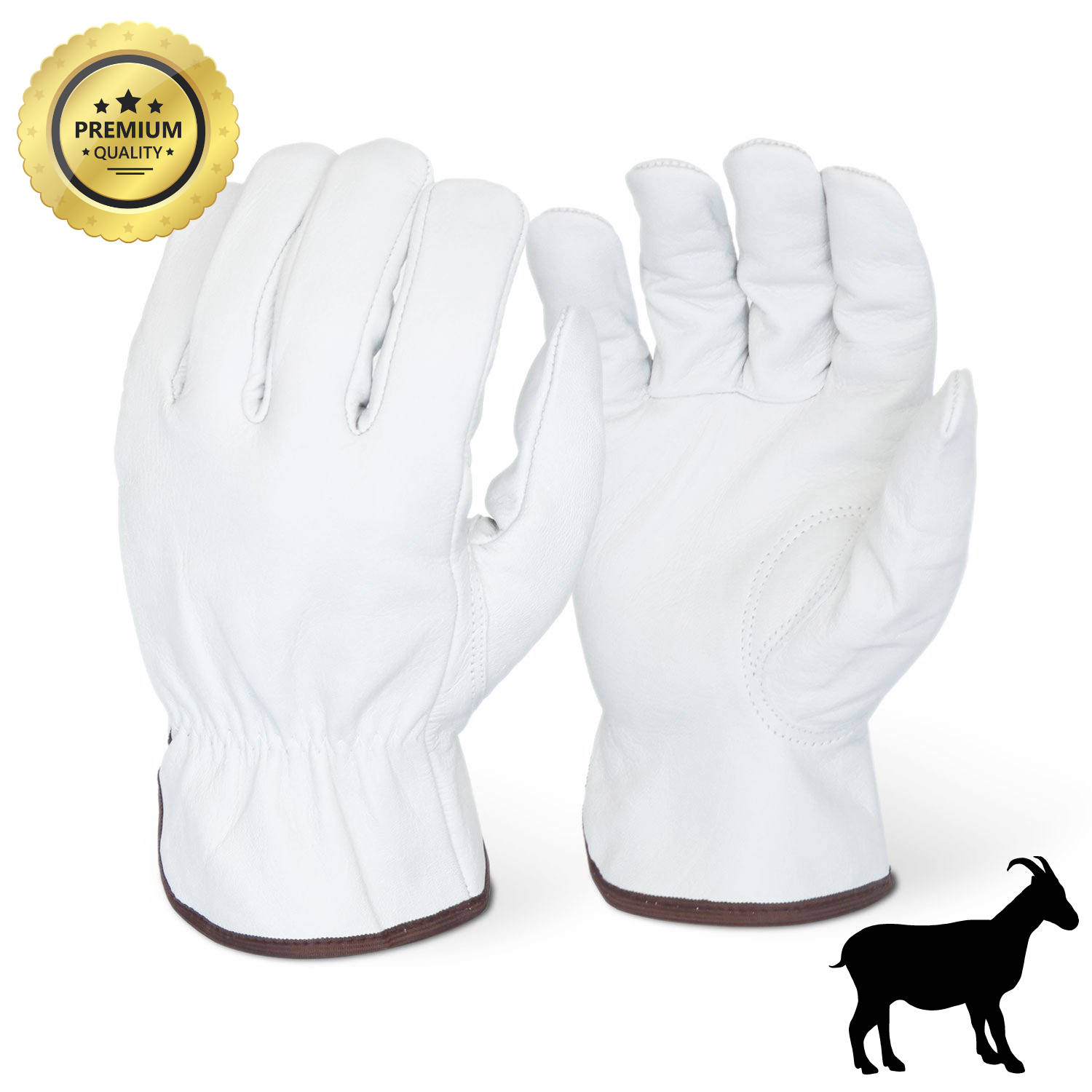 12 Pairs - Premium Grade Top Grain Goatskin Driver Gloves