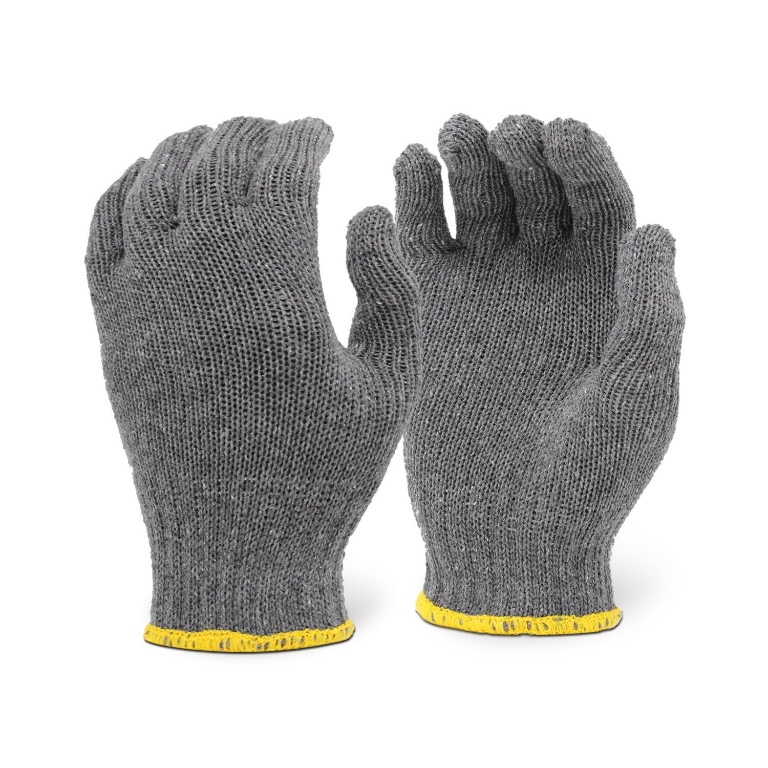 12 Pairs - Economy Gray String Knit Glove