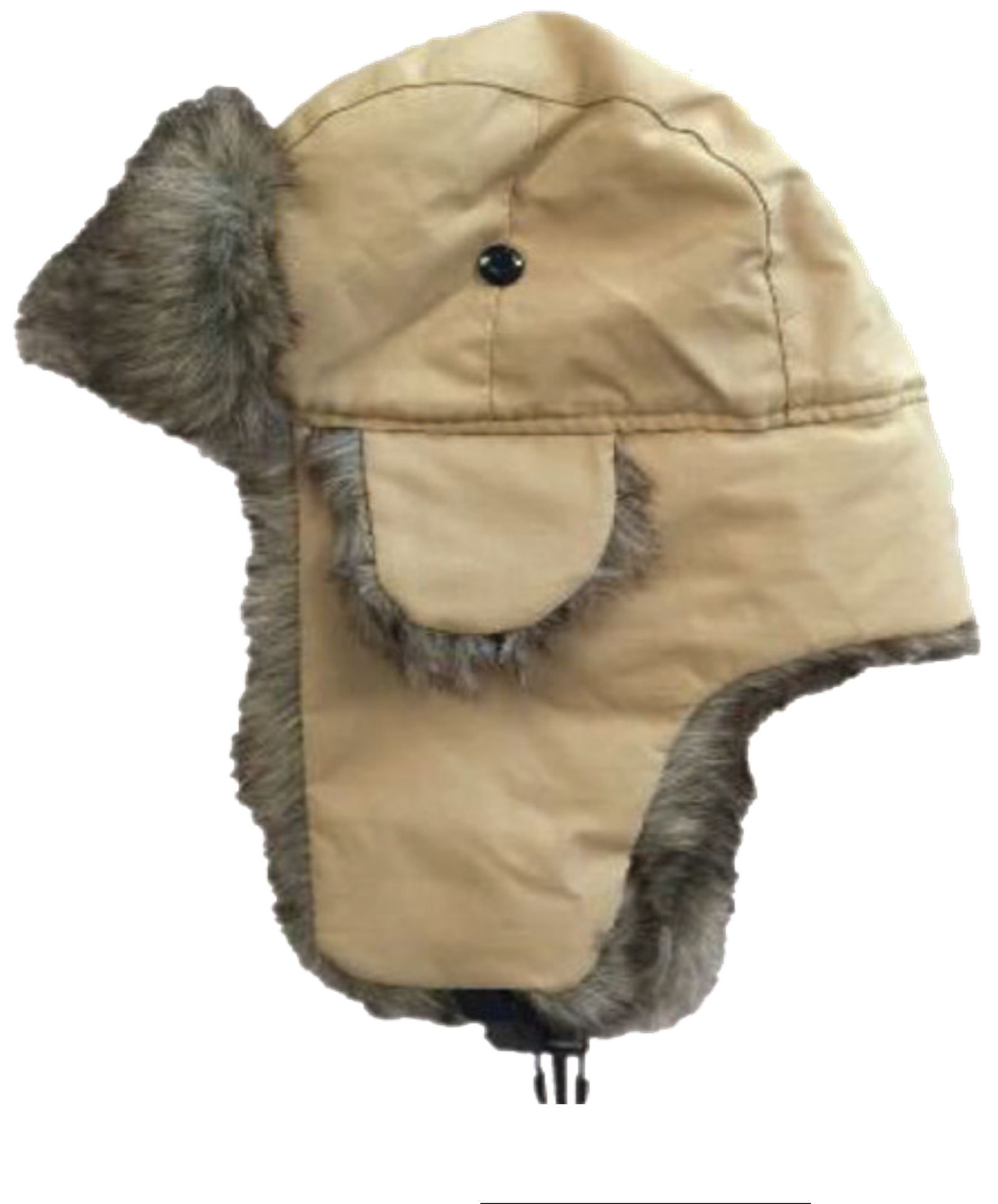 Faux Fur Lining Trooper Hat, Khaki