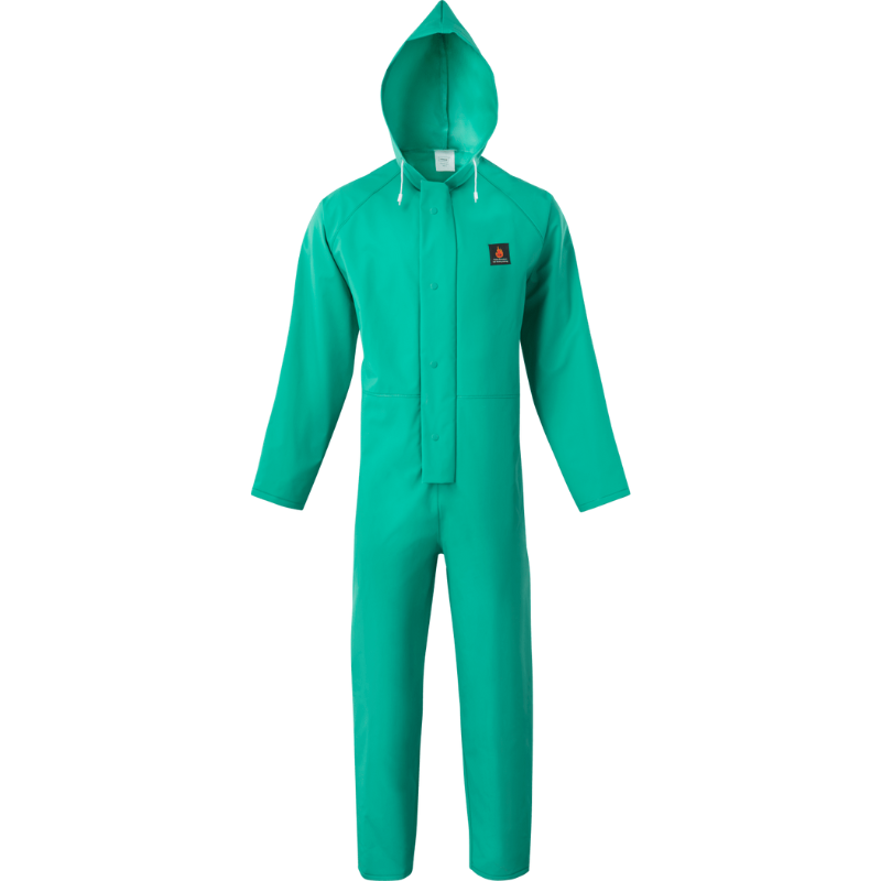 Green .45mm PVC/Nylon Mesh Coverall (FR)