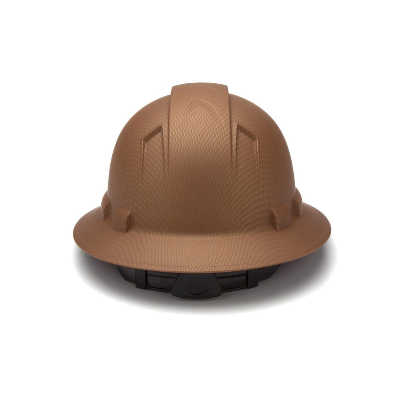 Copper Graphite Pyramex Ridgeline Full Brim Hard Hat 4-Point Ratchet Suspension