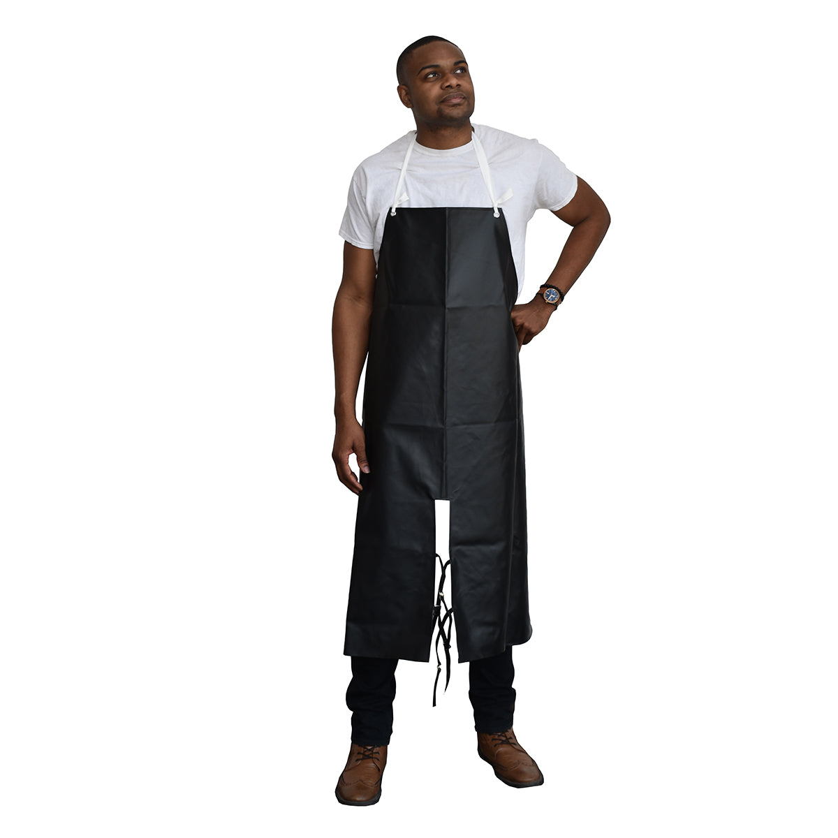 FR Black Neoprene Apron (Fire Retardant)