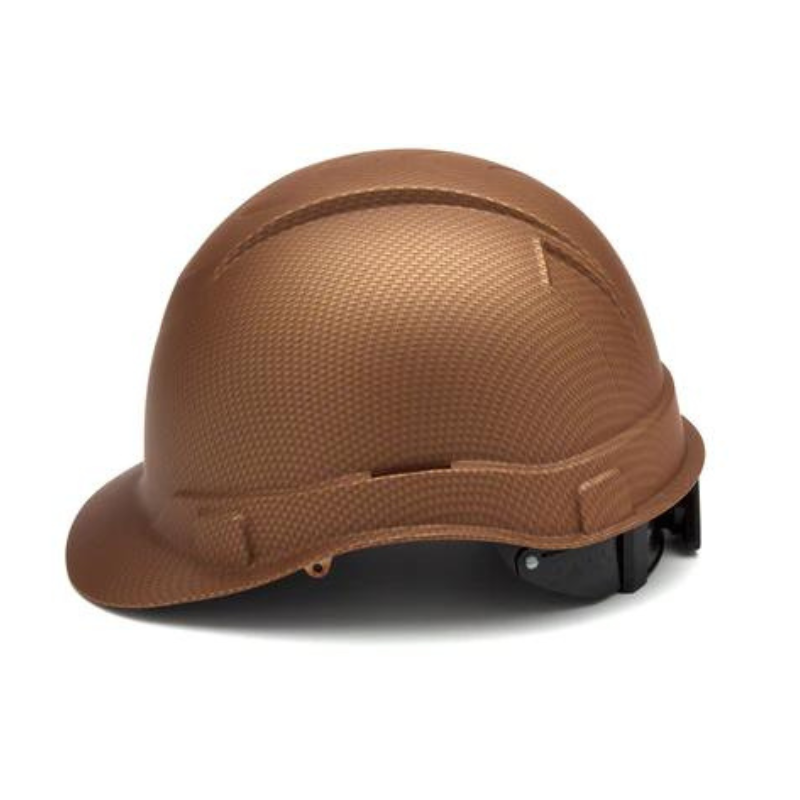 Copper Graphite Pyramex Ridgeline Cap Style Hard Hat 4-Point Ratchet Suspension