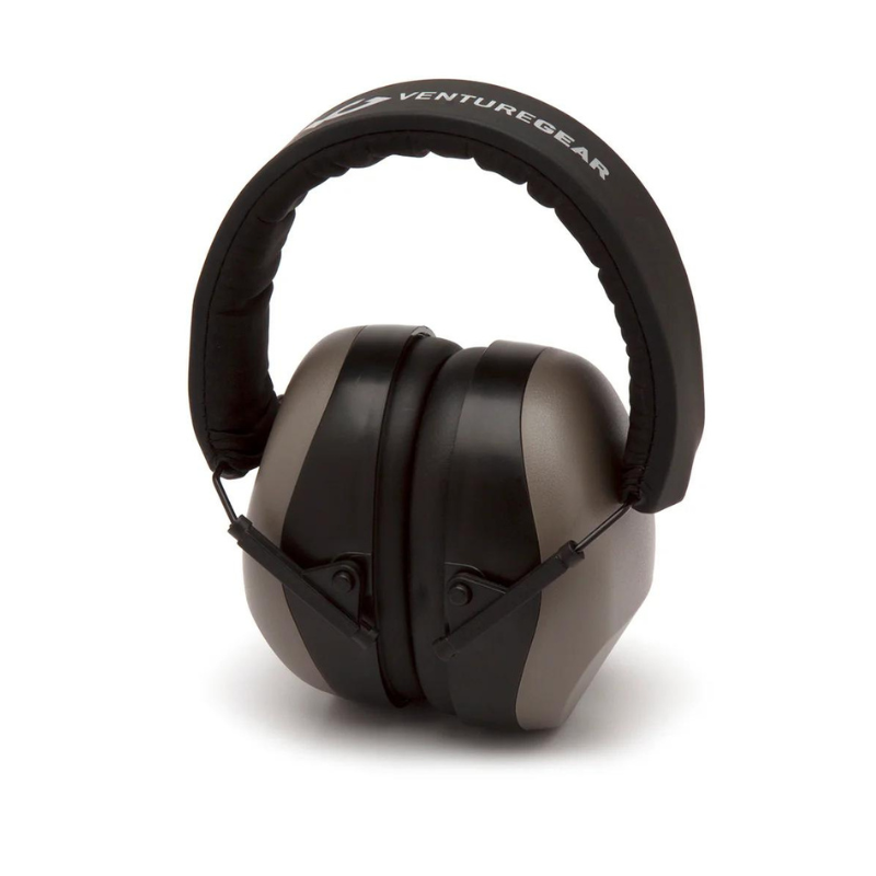 Ever-Lite Black Frame/Clear Lens with PM8010 Gray Earmuff