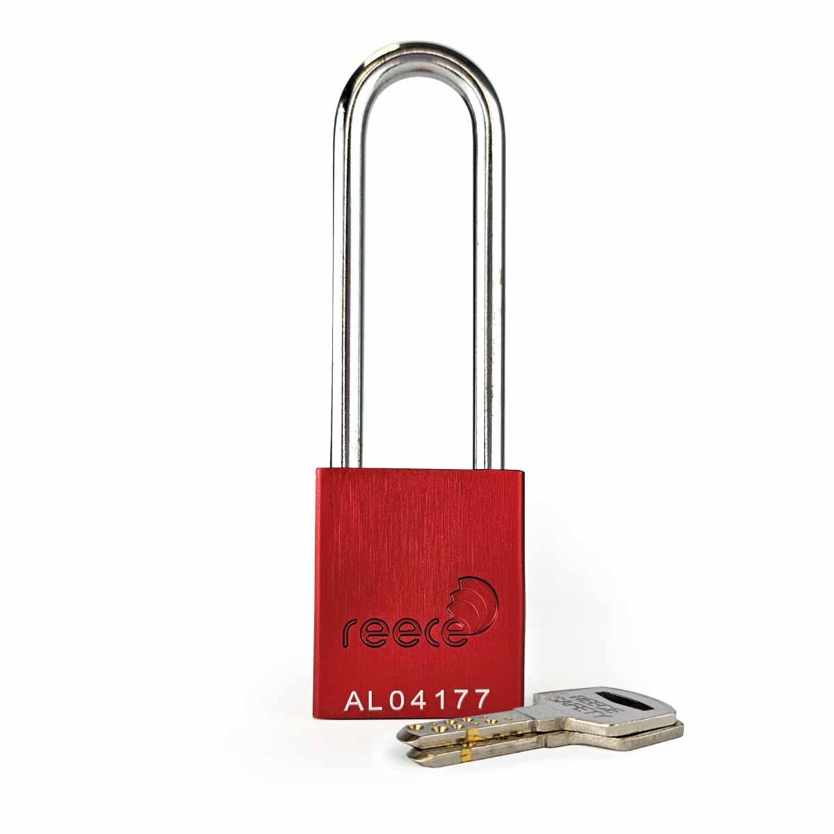 Red REECE Aluminum Safety Long Padlock KA