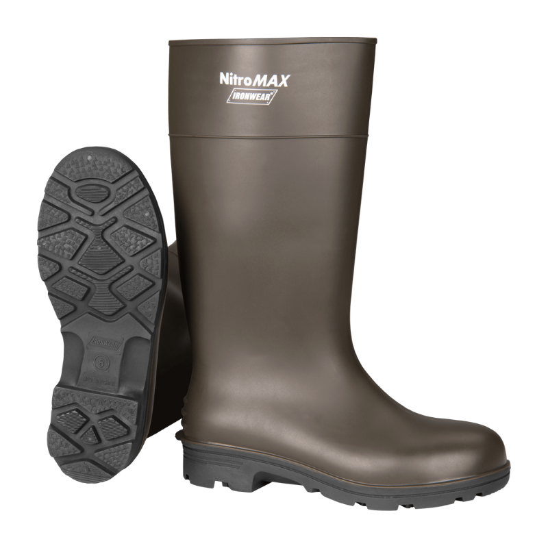 Ironwear 15" High PVC & Nitrile Blend Work Boot with Plain Toe