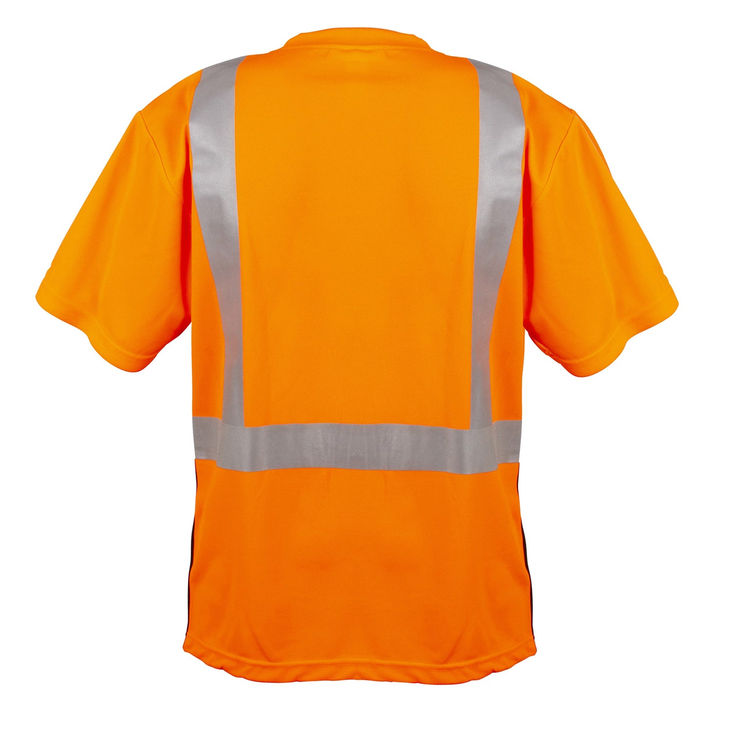 Hi-Vis Orange Class 2 Short Sleeve Shirt with Black Front