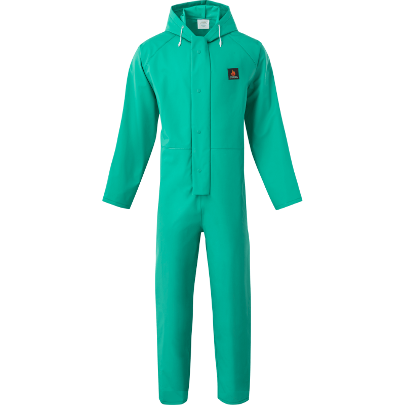 Green .45mm PVC/Nylon Mesh Coverall (FR)