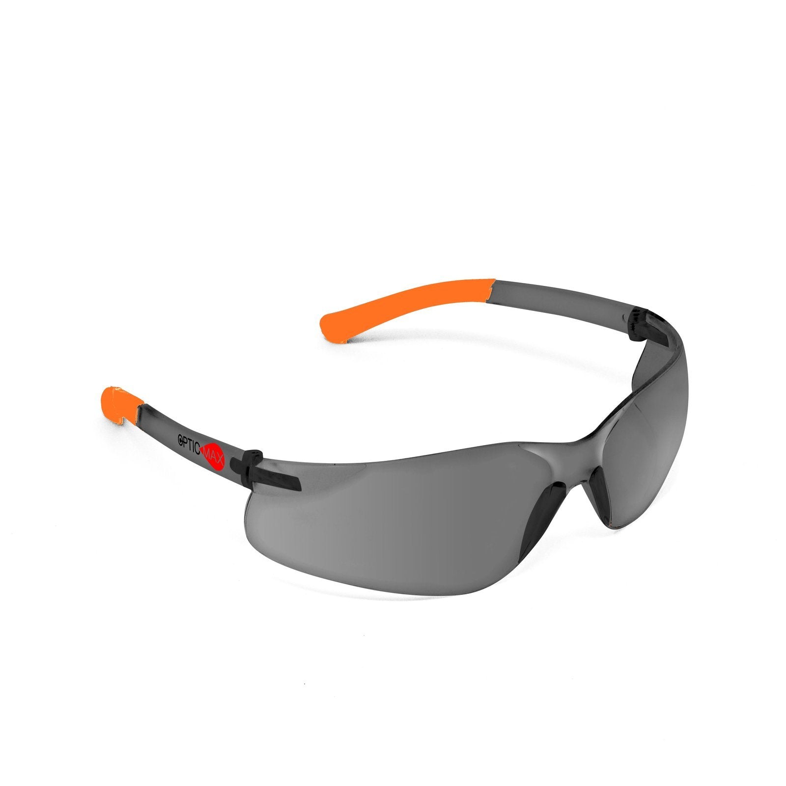 Grey Lens Wrap-Around Safety Glasses