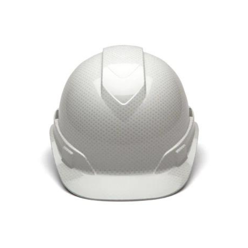 White Pyramex Ridgeline Cap Style Hard Hat 4-Point Ratchet Suspension