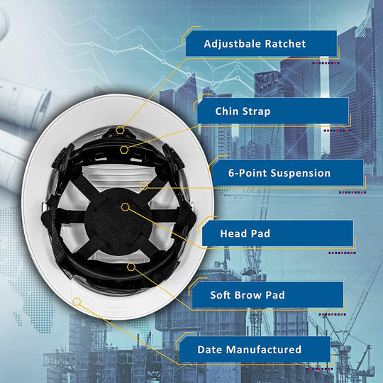 HDPE Fiber Full Brim Hard Hat