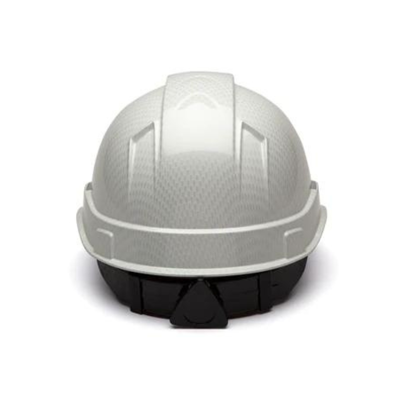 White Pyramex Ridgeline Cap Style Hard Hat 4-Point Ratchet Suspension