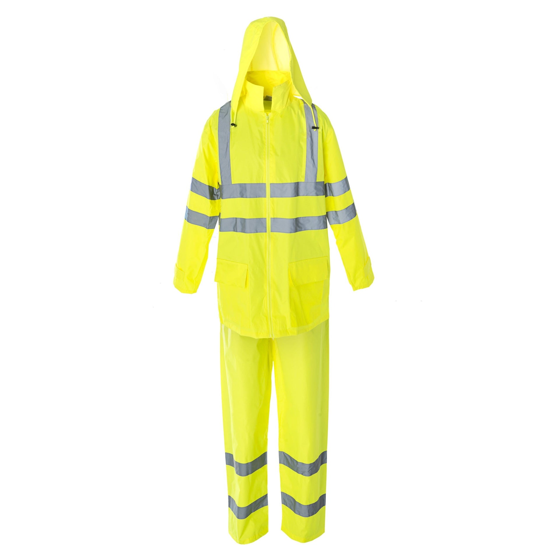 Rain Suit, Hi-Vis, 2-Piece, Class 3