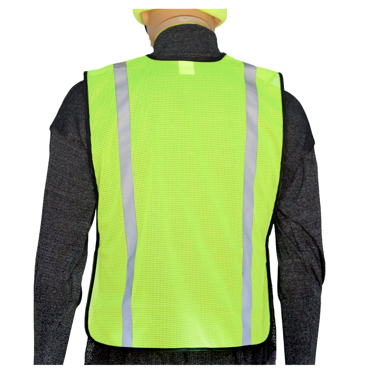 Hi-Vis Green Mesh Safety Vest - One Size Fits All