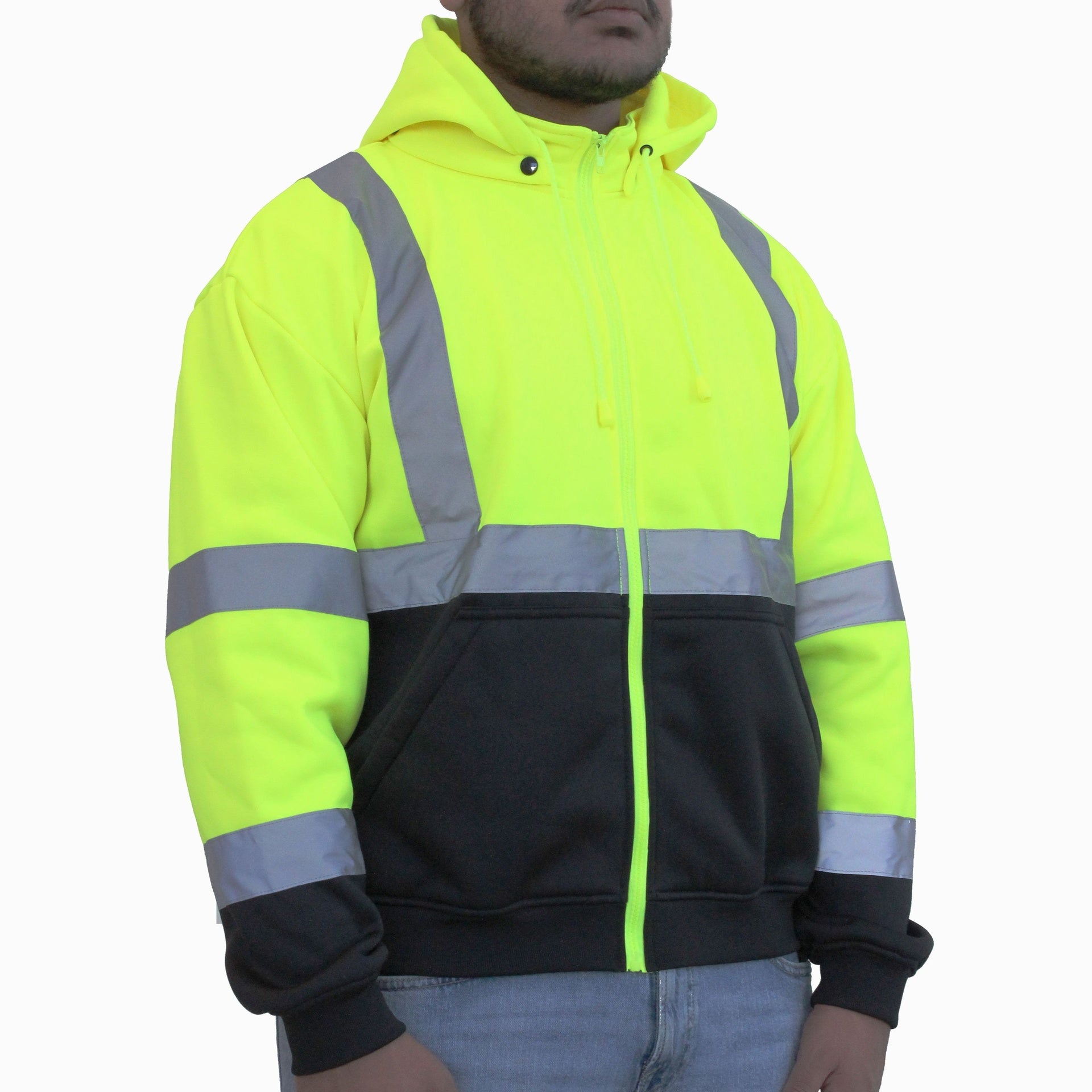 Hi-Viz Lime Green Class 3 Sweatshirt